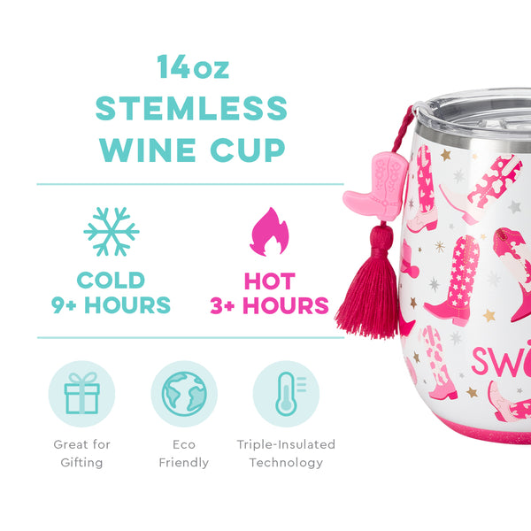 LETS GO GIRLS STEMLESS WINE CUP