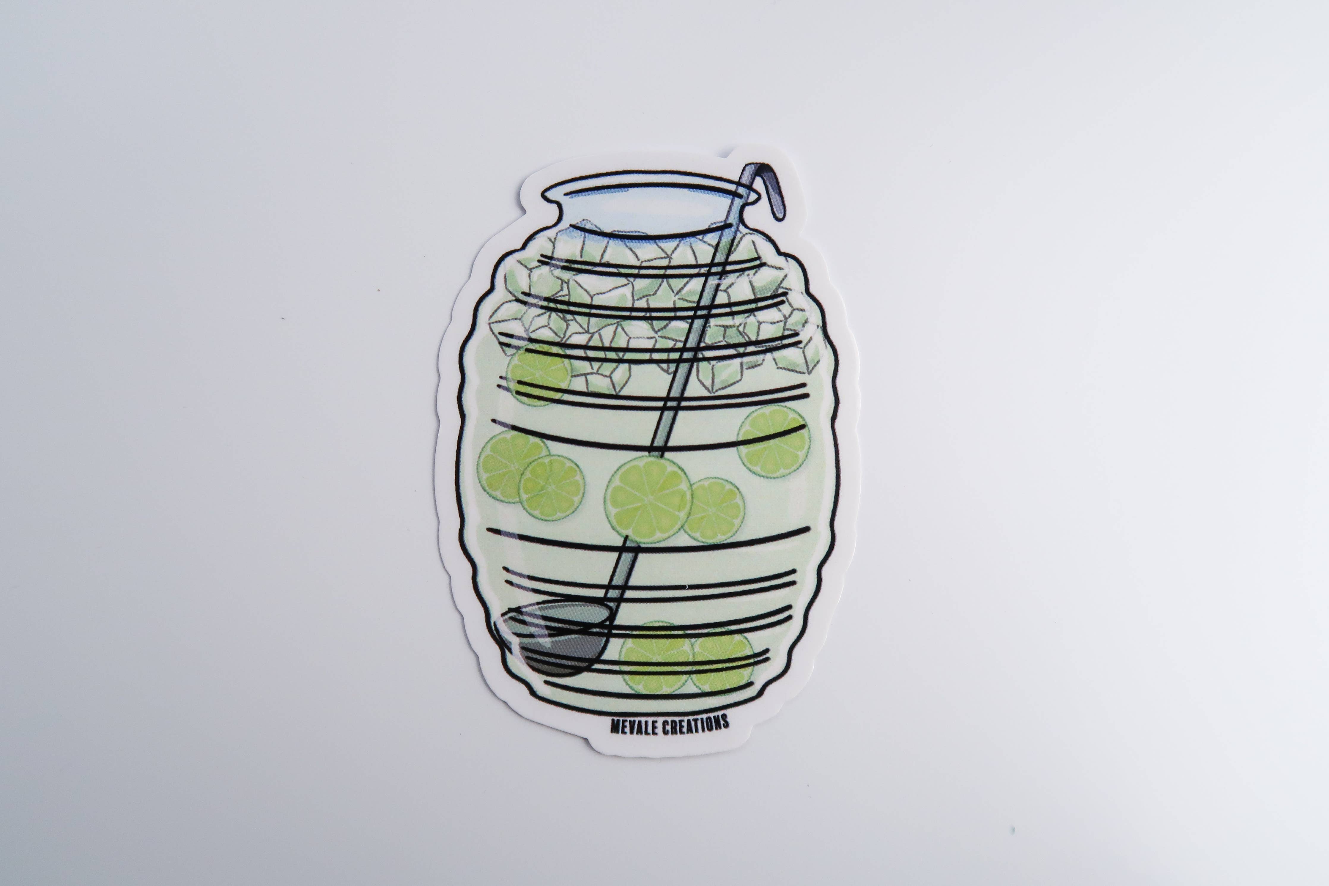 STICKER Agua Fresca LIMON – Mi Vida Uvalde