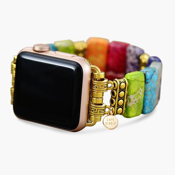 Chic Chakra Stretch Apple Watch Strap: Large