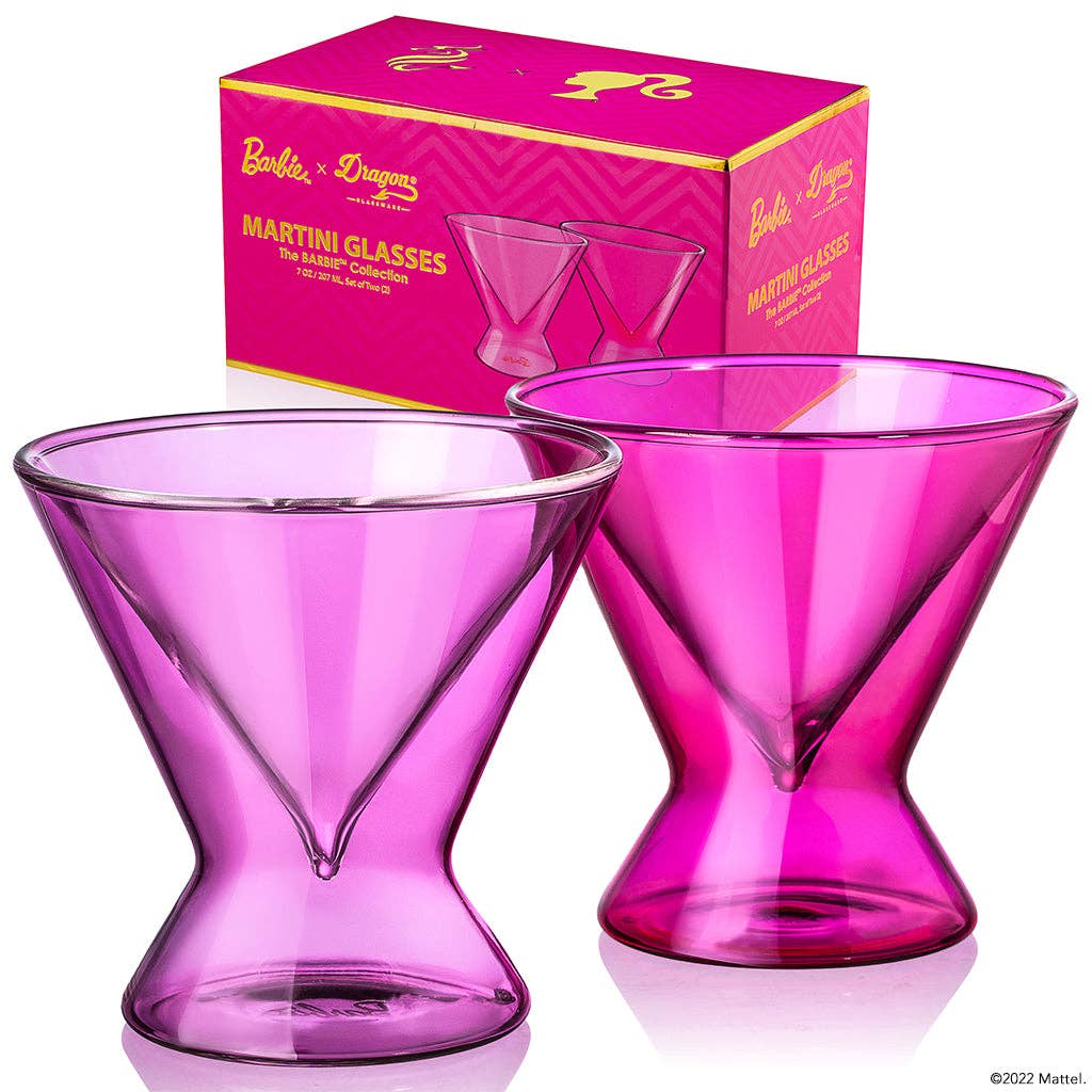 Barbie x Dragon Glassware Dreamhouse Diamond Glasses