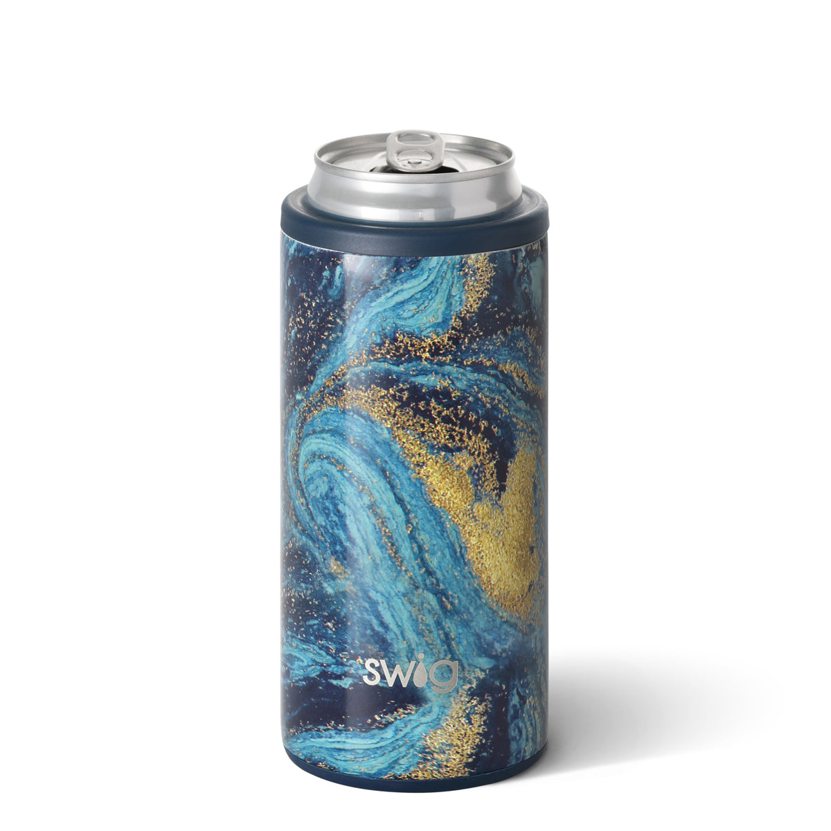 Swig Skinny Can Cooler (12 oz) Color Swirl