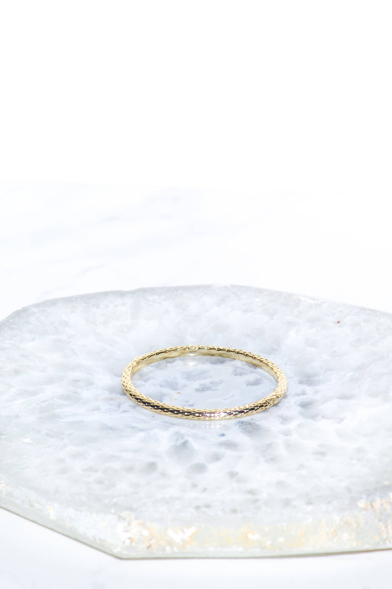 BALI BANGLE- 14K GOLD VERMEIL