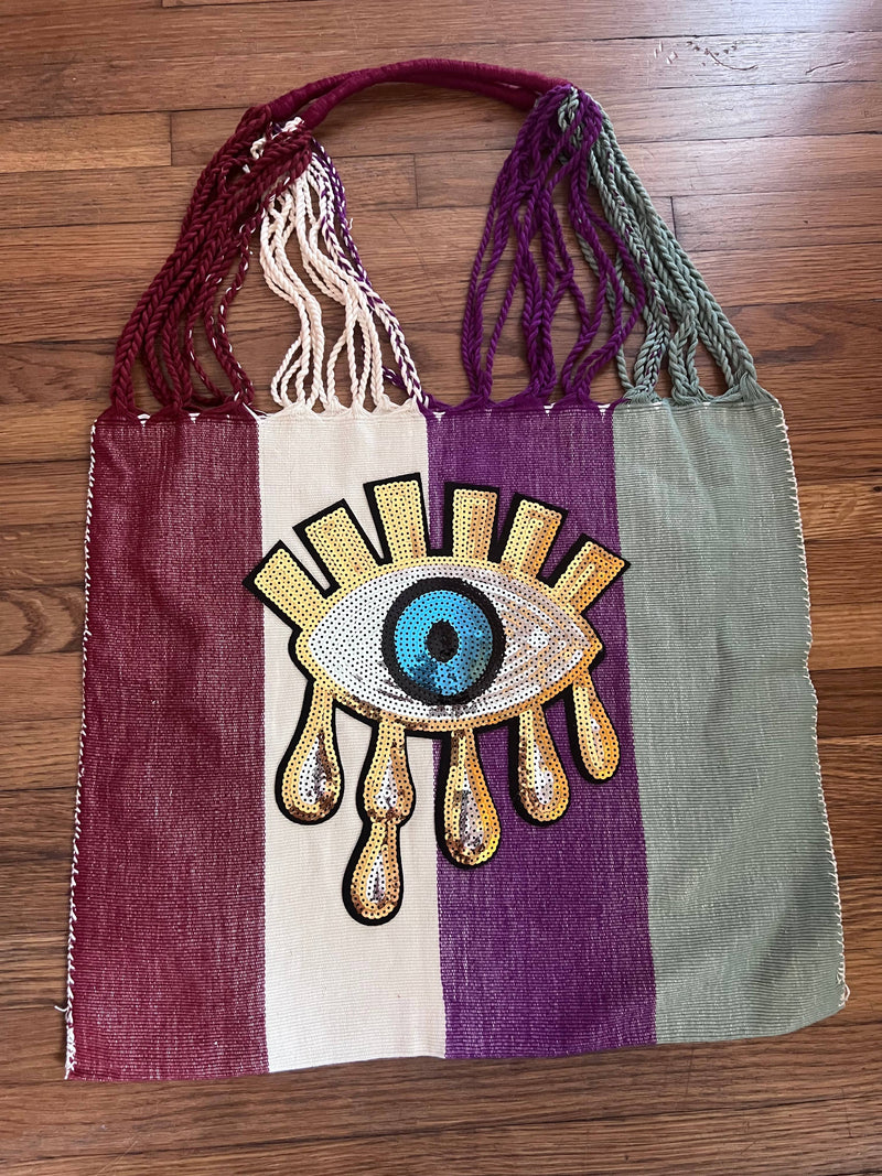 Hammock bag - One of a kind handmade bag with Patch
