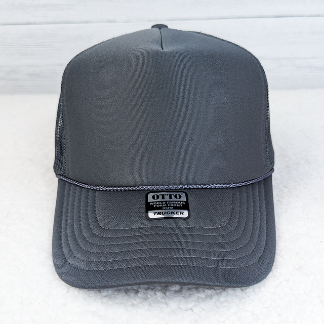 Grey Foam Trucker Hat