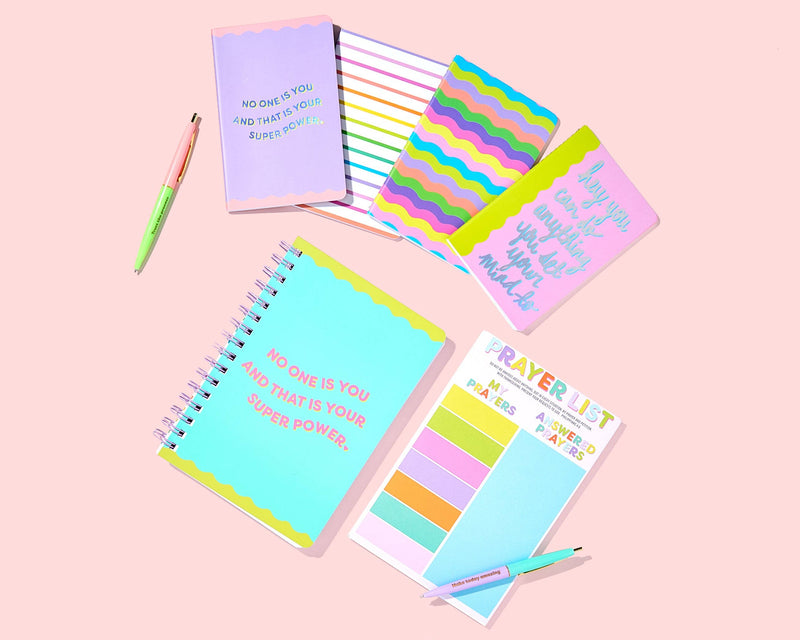 Mini Notebook Set - Neon + Foil - 4 Piece Set