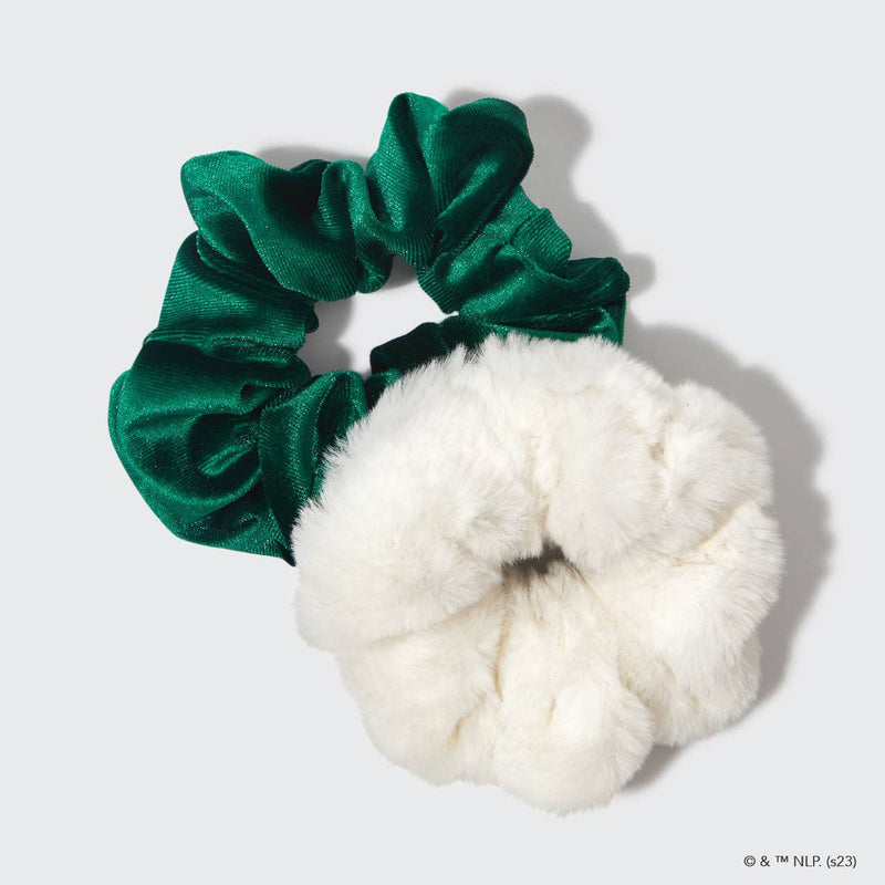 elf x kitsch Scrunchies 2pc - White & Green