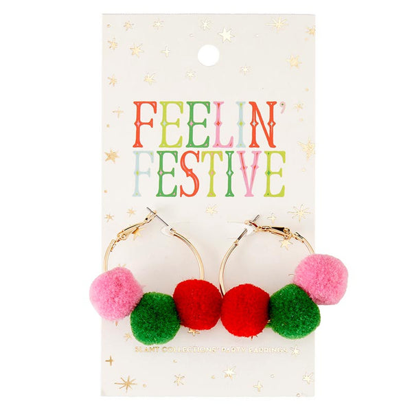 PARTY EARRINGS-FEELIN' FESTIVE