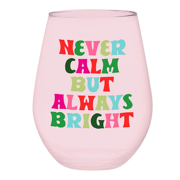 30OZ STEMLESS WINE GLASS - NEVER CALM