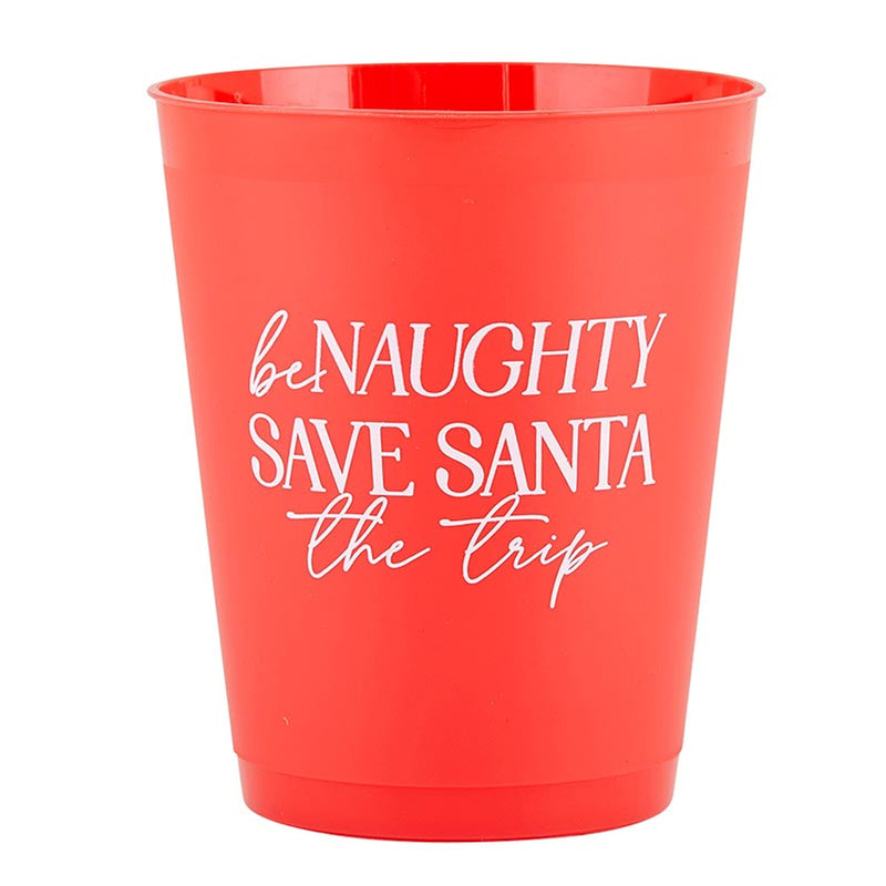 16OZ PARTY CUPS - BE NAUGHTY 8CT