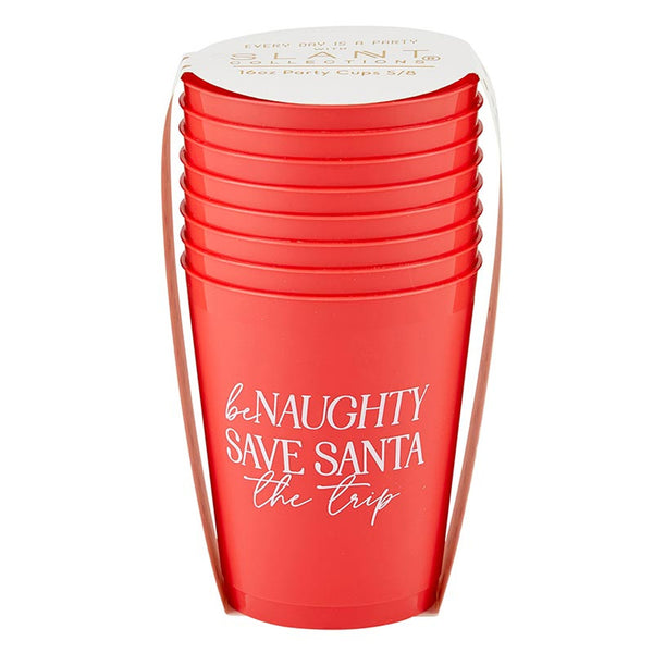 16OZ PARTY CUPS - BE NAUGHTY 8CT