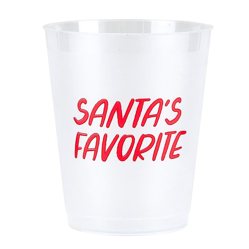 16OZ PARTY CUPS - SANTAS FAVORITE 8CT