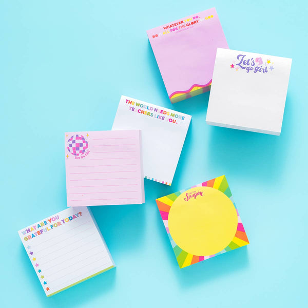 You Go Girl Sticky Reminder Pad