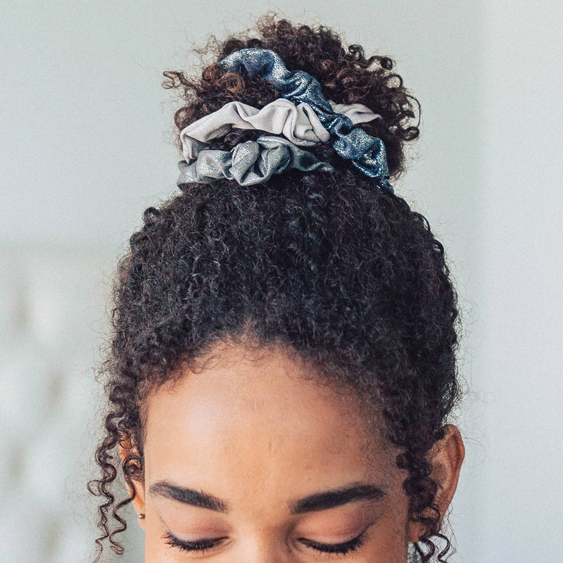 Scrunchies Metallic (Black/Gray)