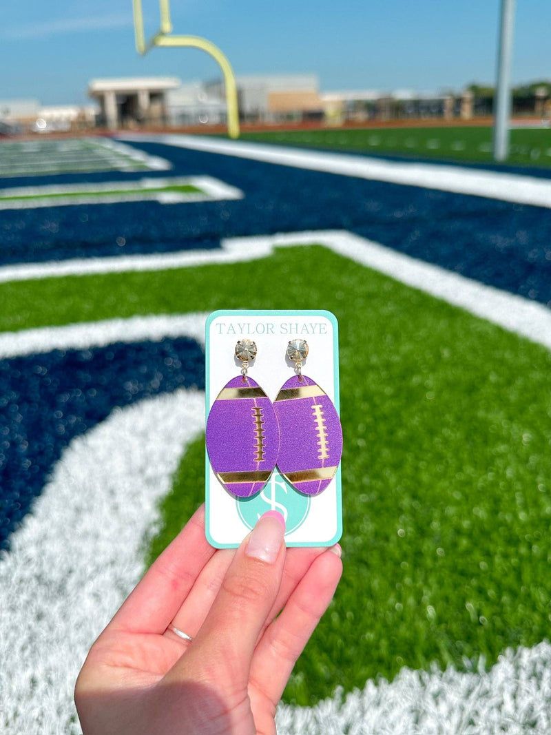 Purple/Gold Acrylic Footballs