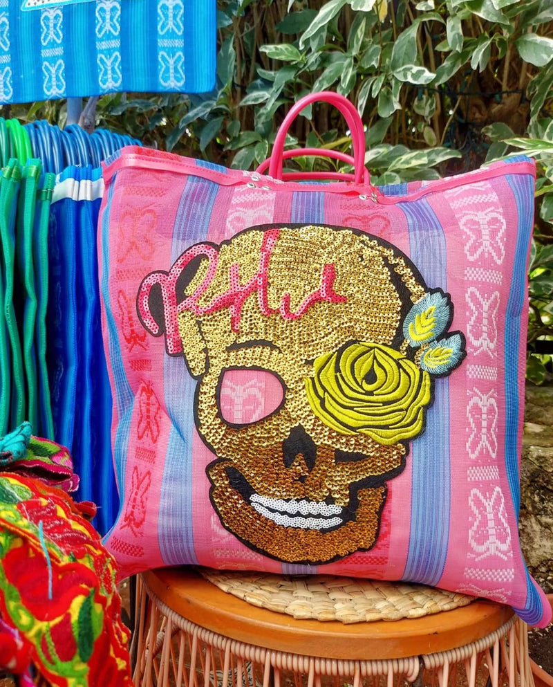 Mesh Large bags - Skull