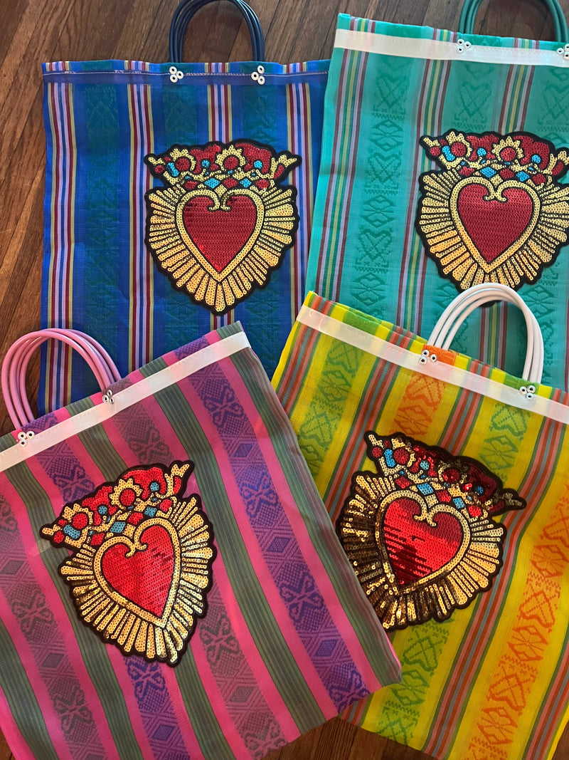 Mesh large bags - Heart