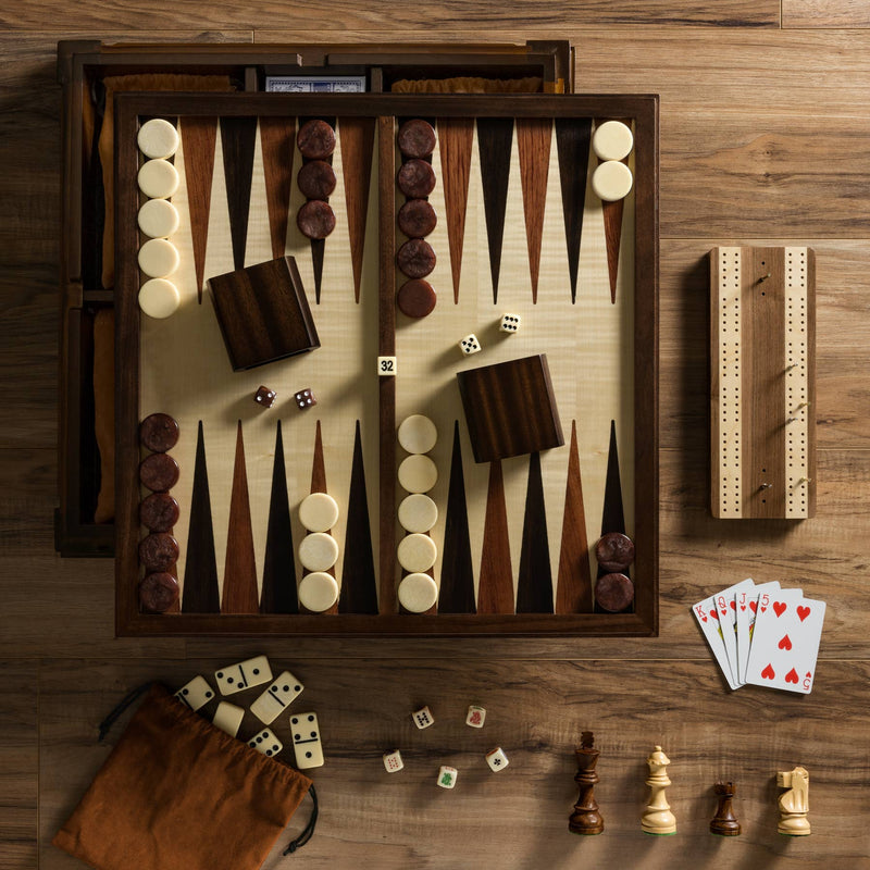 Chess 7-in-1 Heirloom Edition includes cards, dice & more