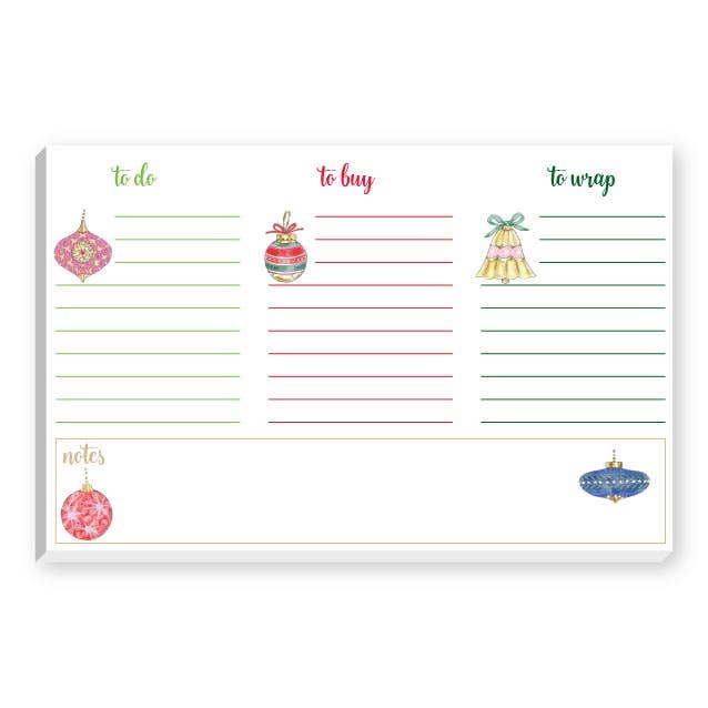 TO DO, TO BUY...CHRISTMAS NOTEPAD