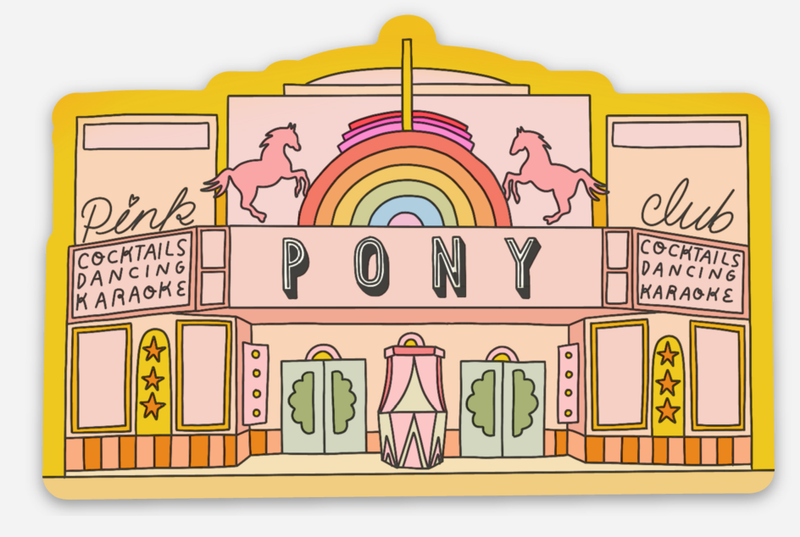 Pink Pony Club Sticker (Chappell Roan)