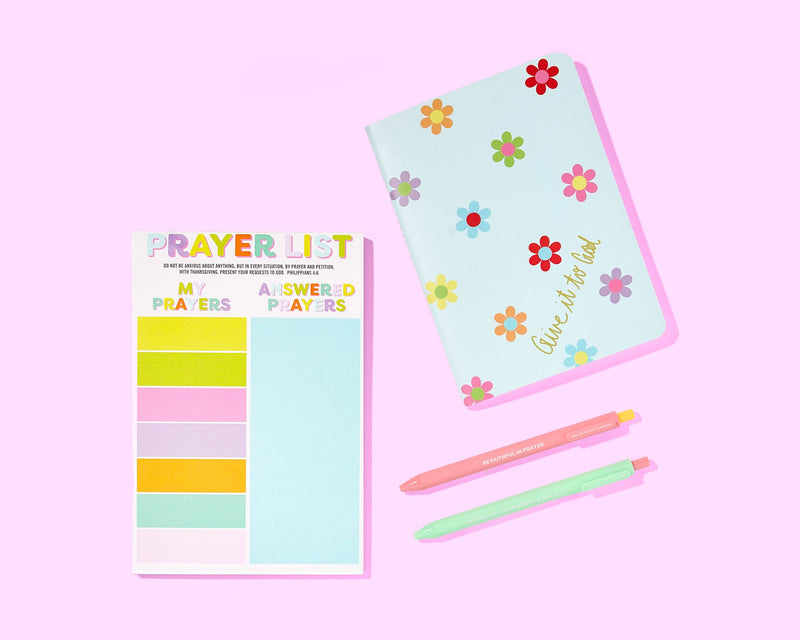 Prayer List Notepad - "My + Answered Prayers" - 50 Sheets