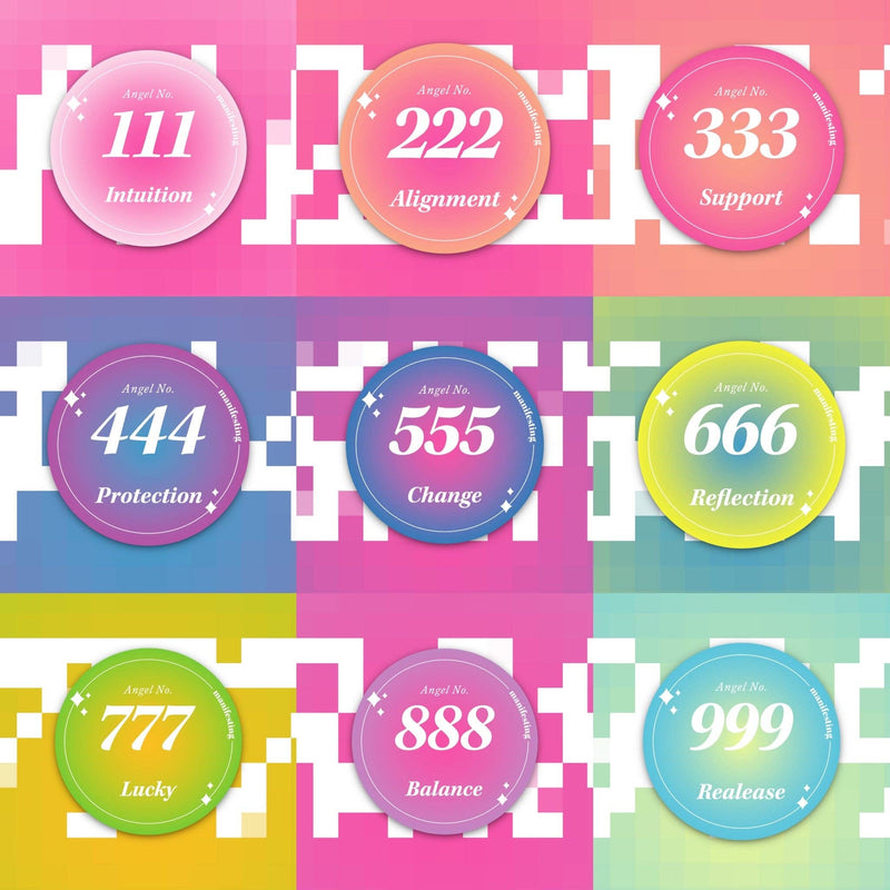 Angel Number Sticker: 222