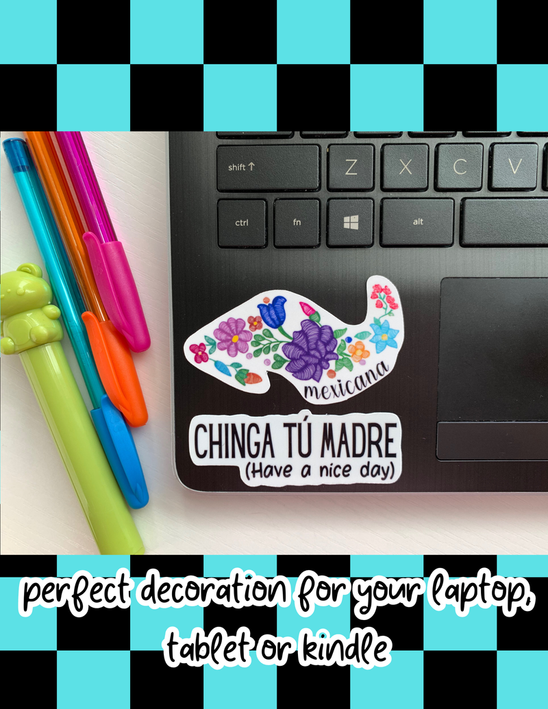 Cat mom sticker, dia de muertos,mexican decal,laptop