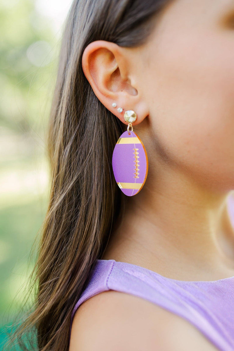 Purple/Gold Acrylic Footballs