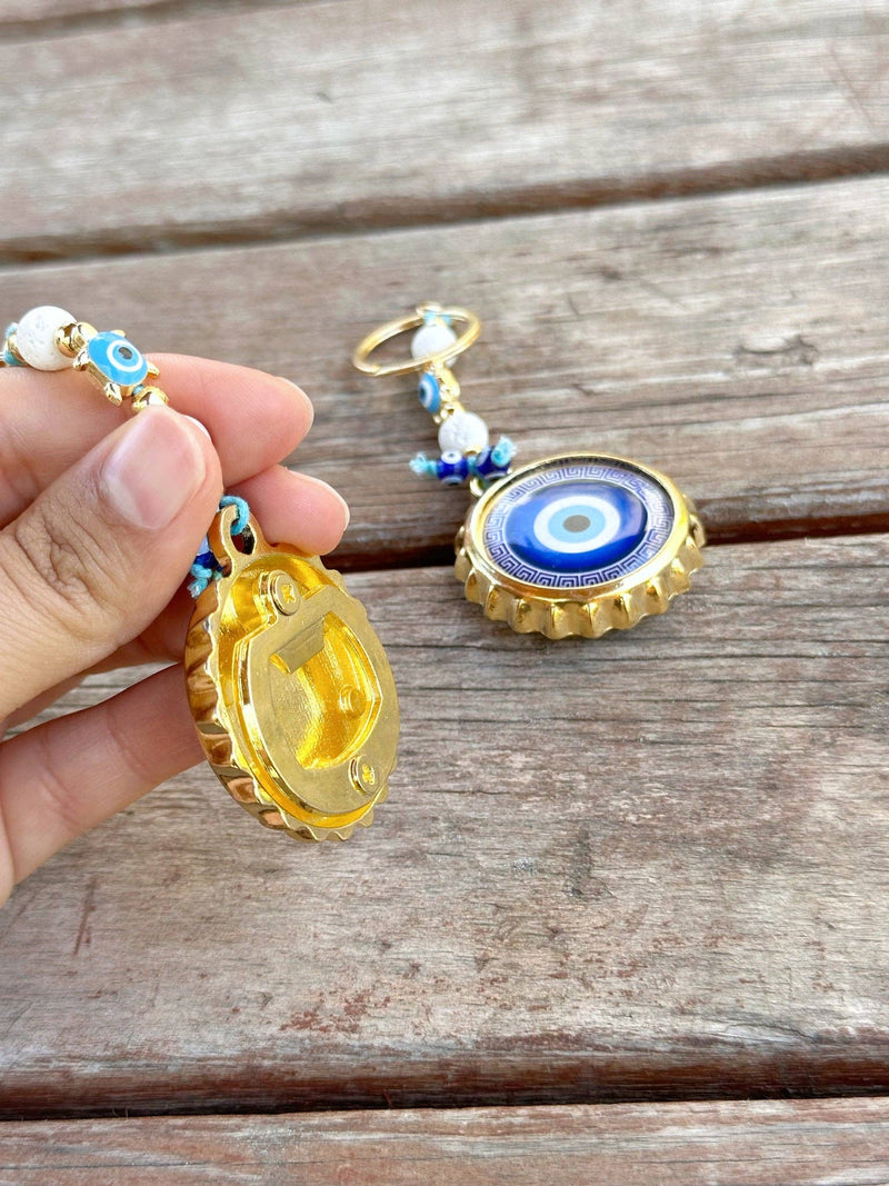 Evil Eye Bottle Opener Keychain, Wedding Favors