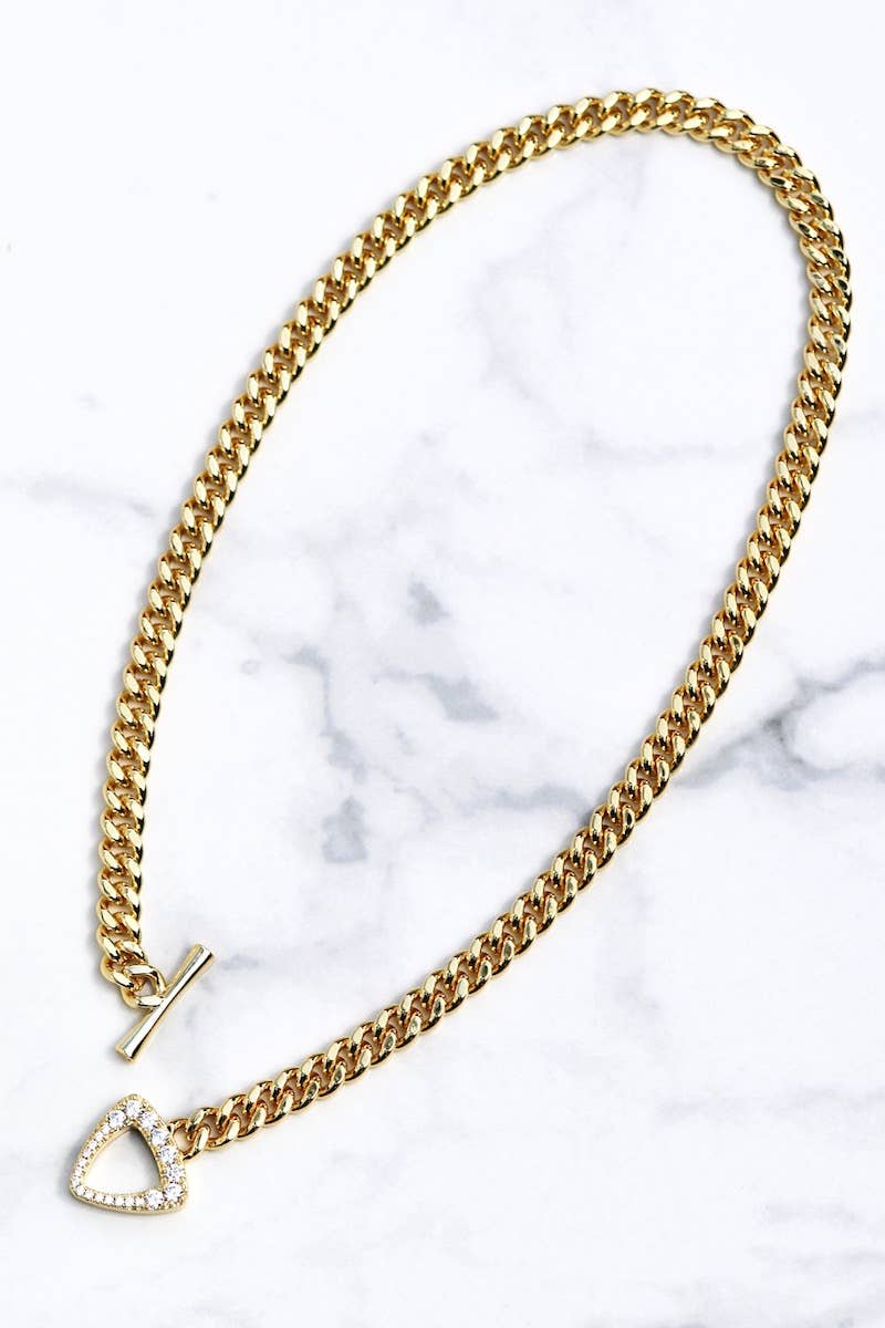 Triomphe Necklace- 14K Gold Vermeil