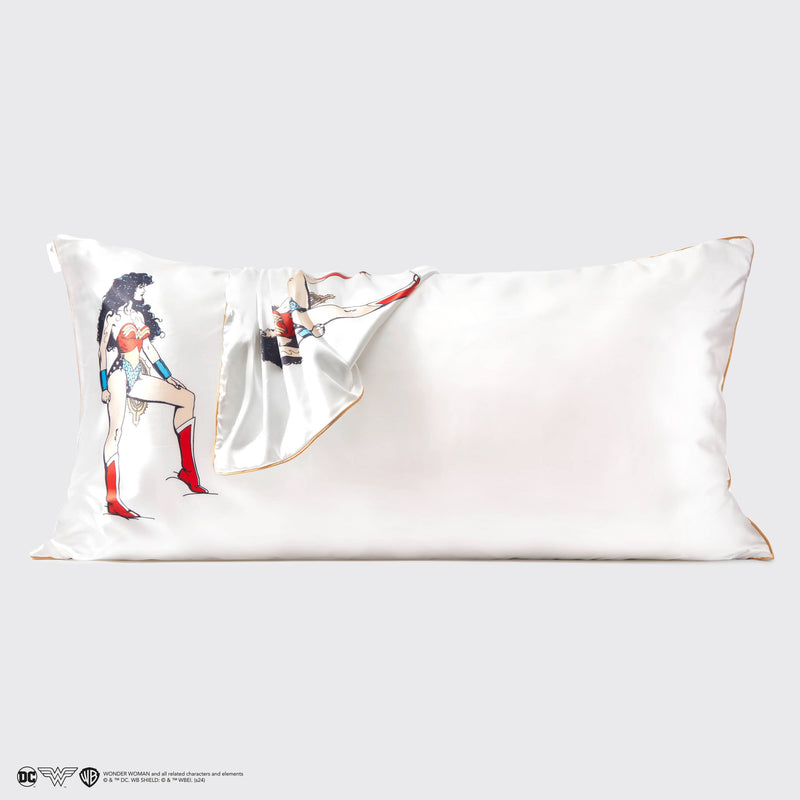 Wonder Woman x kitsch King Satin Pillowcase- Believe in Wond