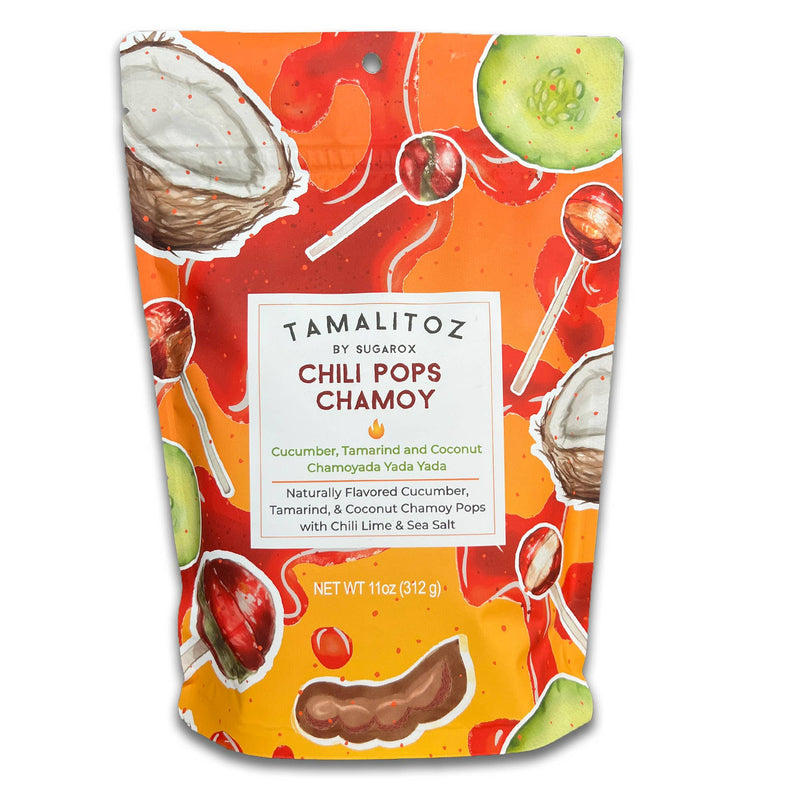 Chamoy Chilipops by Tamalitoz  11oz Lollipops