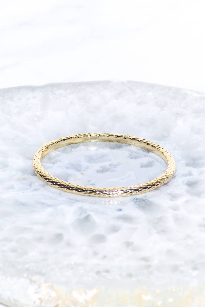 BALI BANGLE- 14K GOLD VERMEIL
