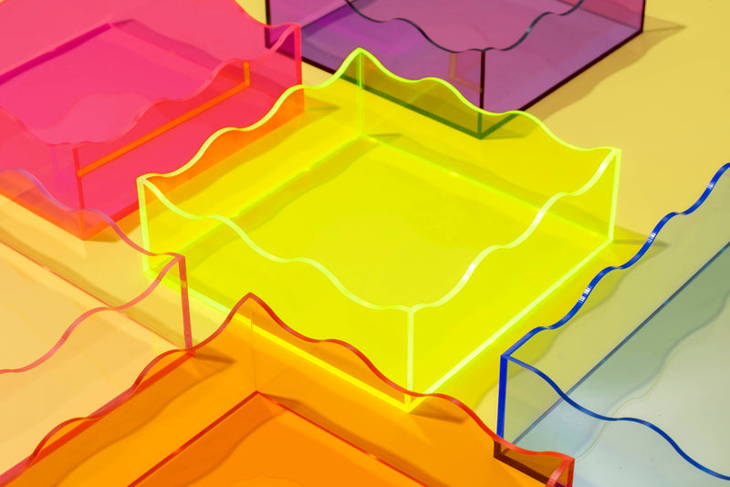 Wavy Tray - Square - Green