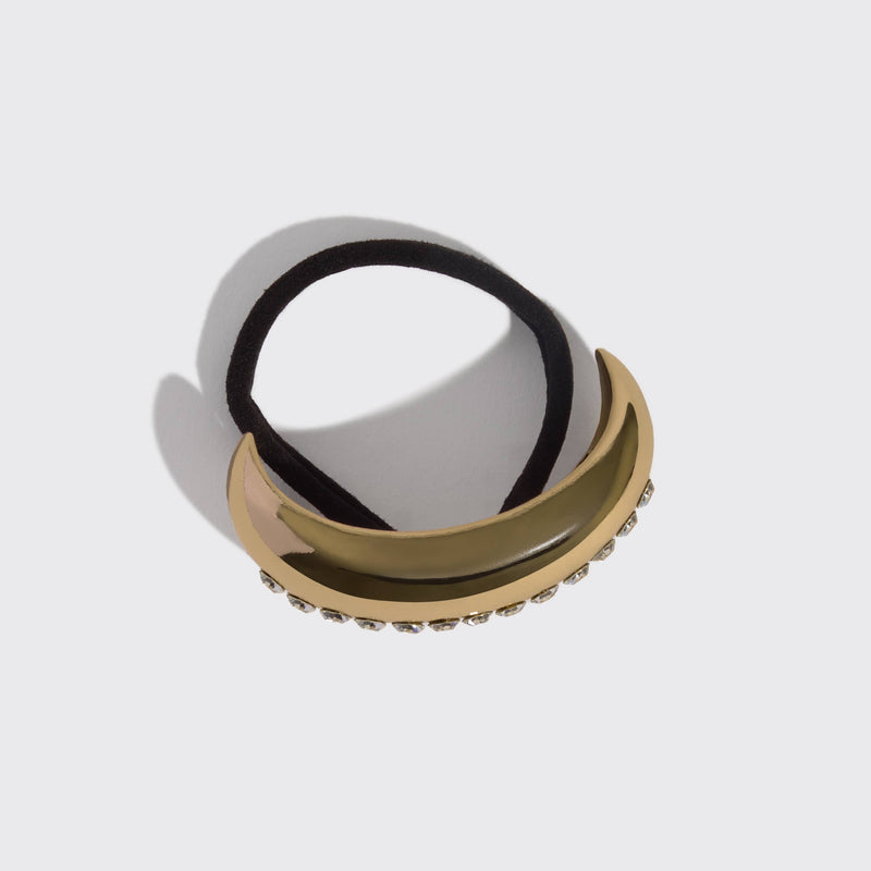 Holiday Metal Rhinestone Cloud Cuff - Medium