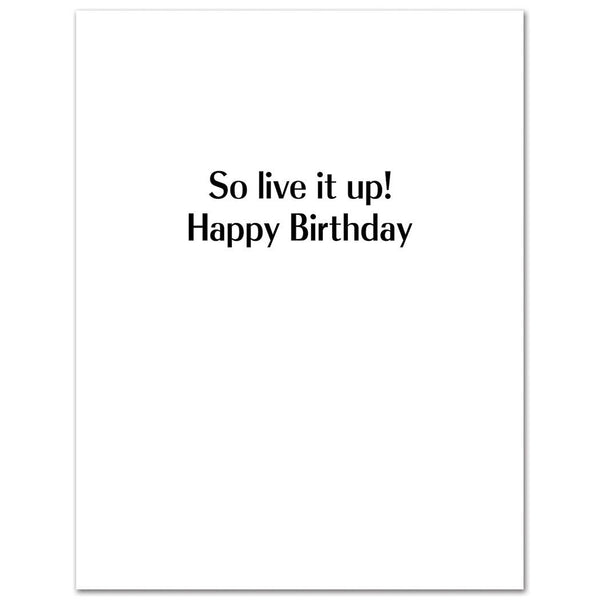 White Lotus Parker Posey Live it Up Birthday Card