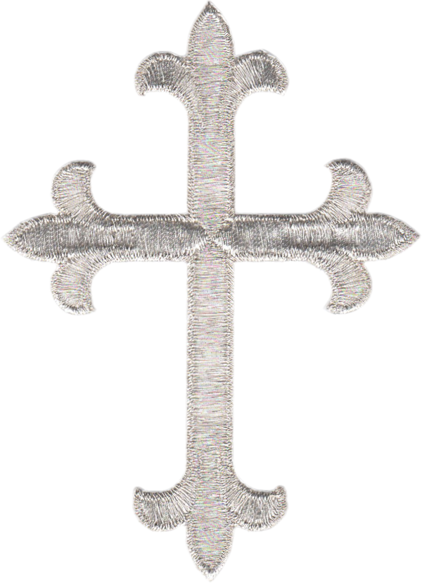 Patch - Cross - Ornate - Three Color Options: Black