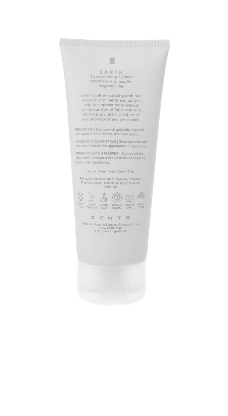 Earth, ZENTS Age Defying Probiotic Lotion, 6.4oz