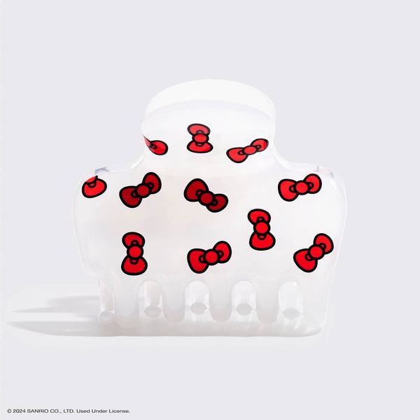 Hello Kitty x Kitsch Recycled Puffy Claw Clip- Kitty Bows