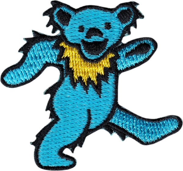 Patch - Grateful Dead - Jerry Bear - Blue With Yellow Neck