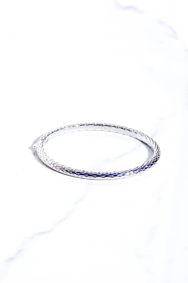 BALI BANGLE- STERLING SILVER