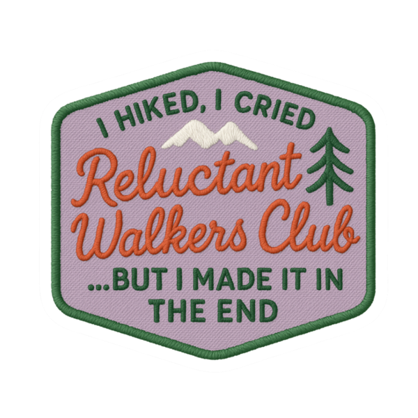 Reluctant Walker – Sass & Stroll Patch Style Sticker