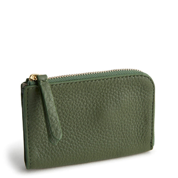 Zip Card Pouch : Bronze Green