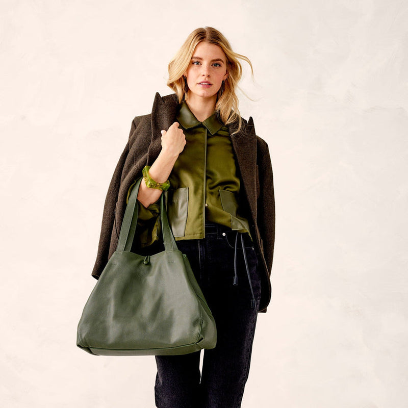 Hathaway Tote : Bronze Green