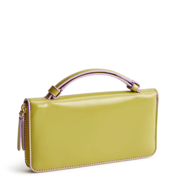 Accordion Wristlet : Golden Olive