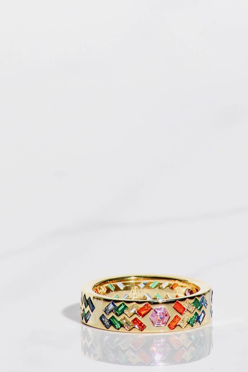 SUNBEAM RING- RAINBOW