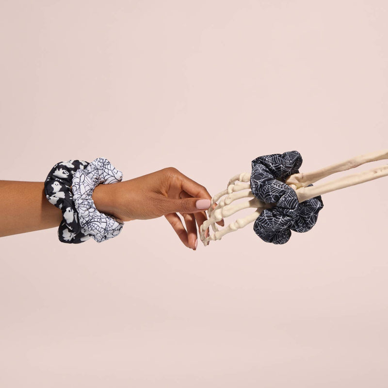 Cloud Scrunchies 3pc Set - Spiderweb