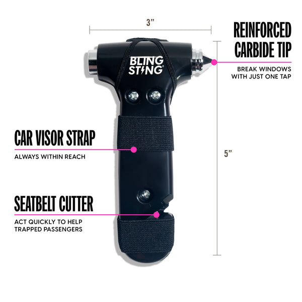 Emergency Escape Hammer | Black