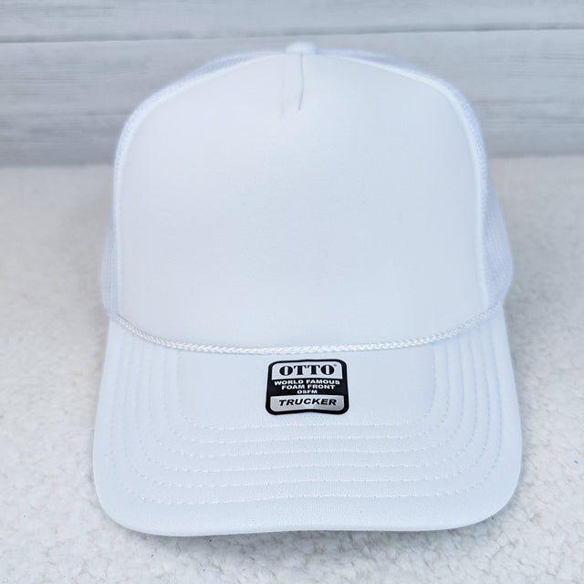 White Foam Trucker Hat