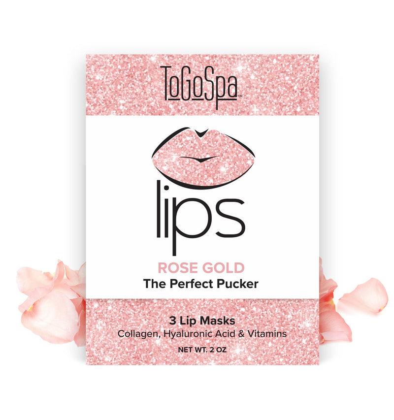 LIPS: Rose Gold Lips by ToGoSpa The Perfect Pucker - 3 pack