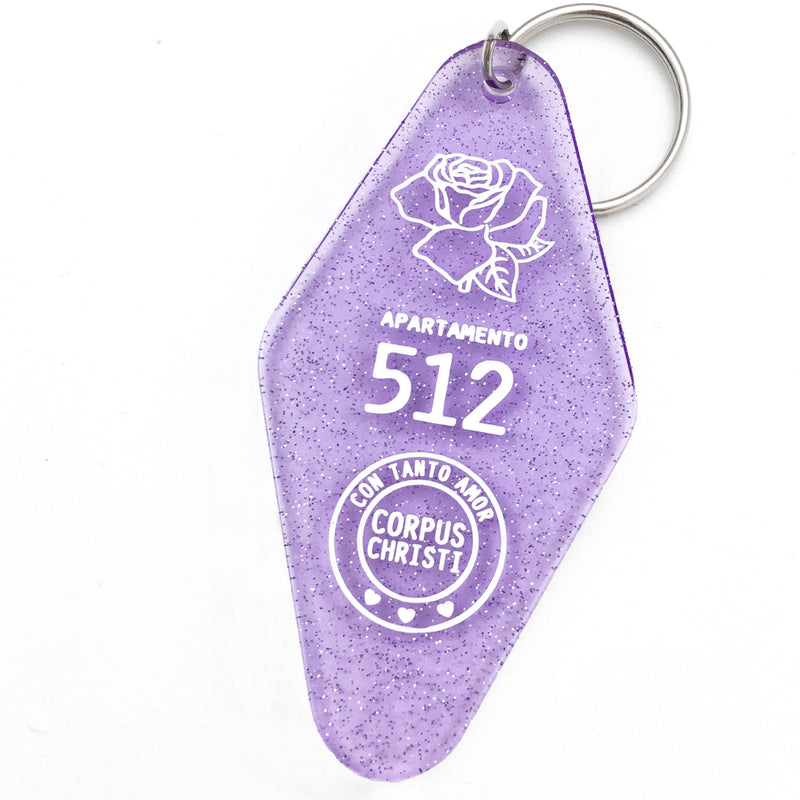 CON TANTO AMOR, Selena, Apt 512 Keychain